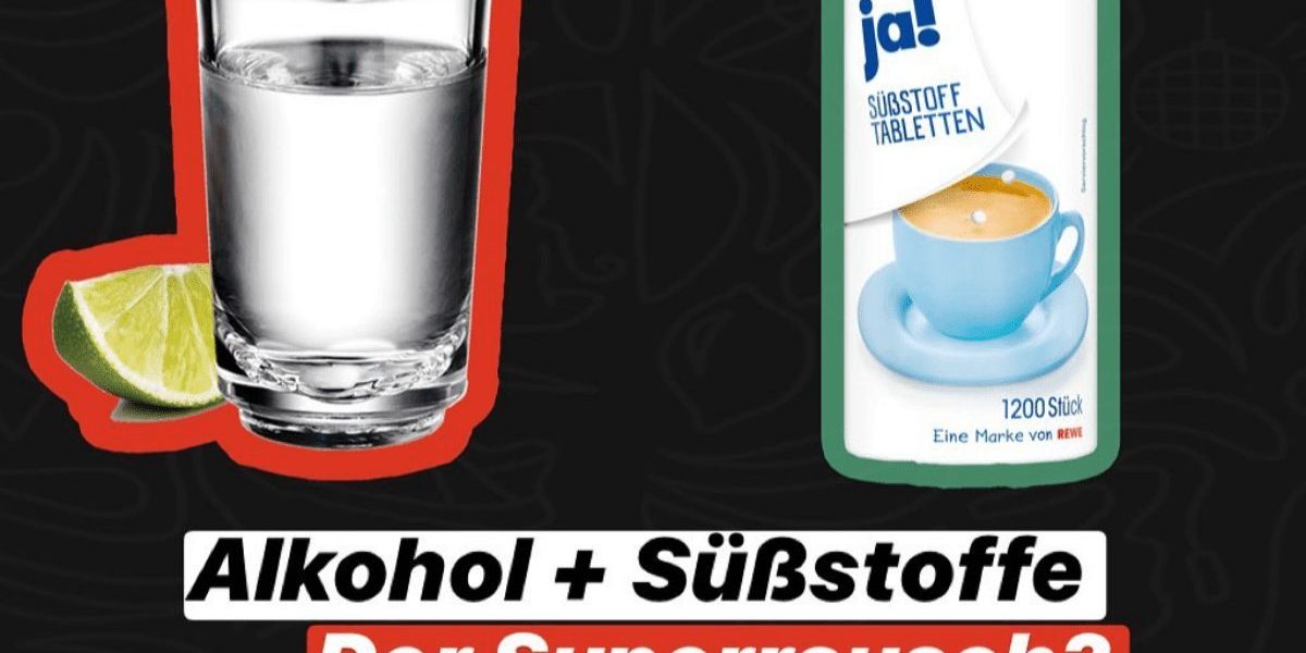 Alkohol mit Süßstoffen